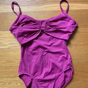 Mirella burgundy ballet dance leotard crystals